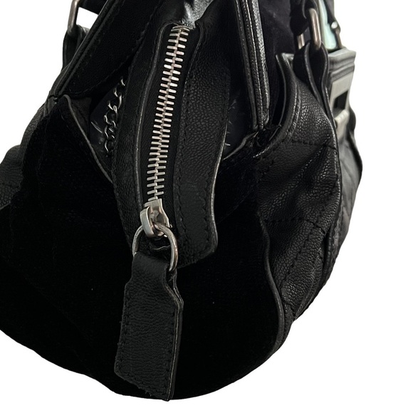 CHANEL Reissue Bowler Bag Black Caviar Leather Chenille Silver Hardware Large - Picture 5 of 16